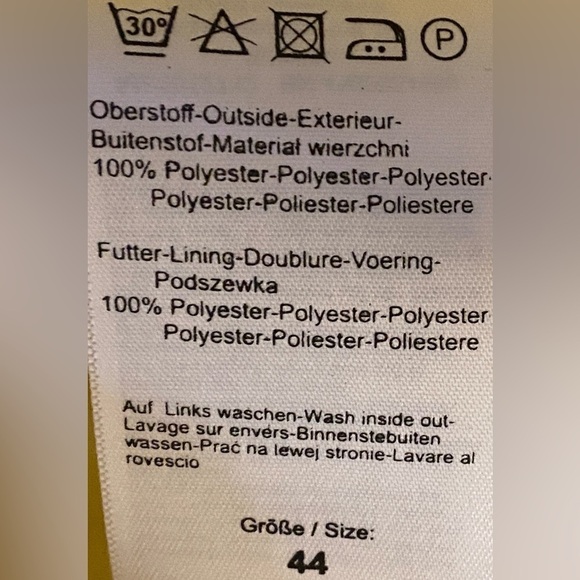 Bonita Yellow Blazer Style Jacket Women's Women’s Size Large - Picture 13 of 15